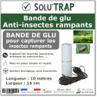 Bande de Glu Spéciale insectes rampants – Piège Englué pour Capturer les Papillons, Fourmis, Pucerons - SOLU’TRAP